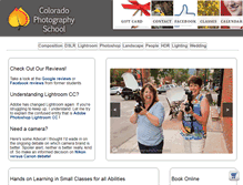 Tablet Screenshot of coloradophotographyschool.com